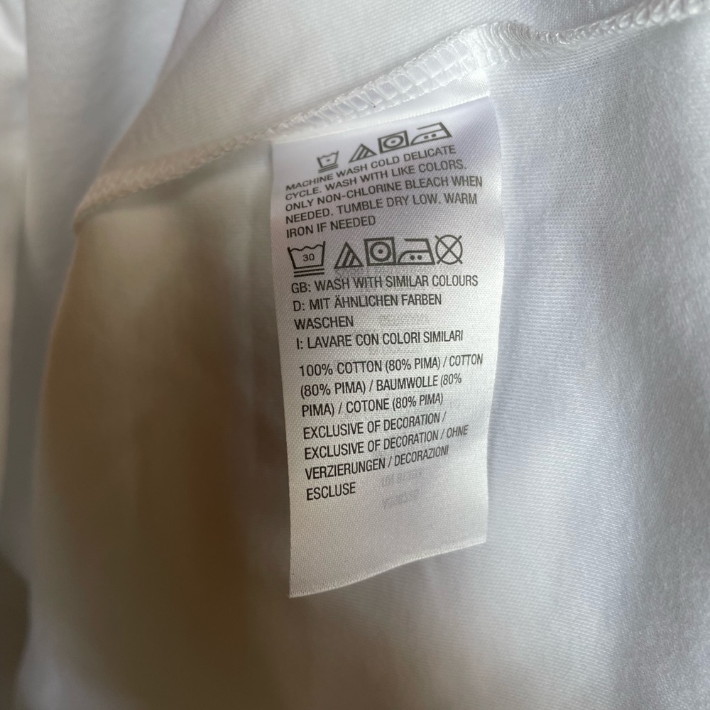 Isaac Mizrahi Live Essentials While Polo Style Small NWOT Cotton Knit Top - Picture 5 of 6
